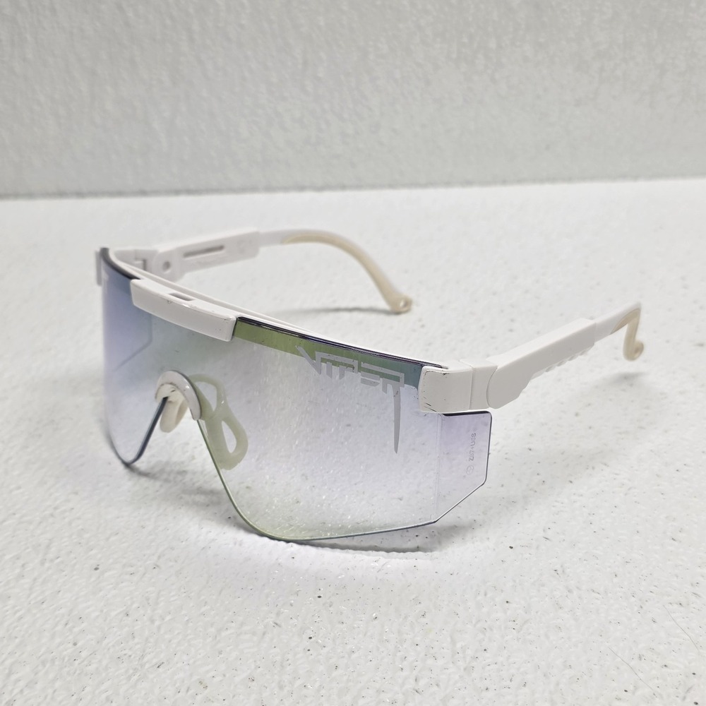 Pit Viper Glasses White Frames Purple Lens Adjustable Bows